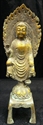 Picture of Antique Brass Sitting Buddha (BR04)