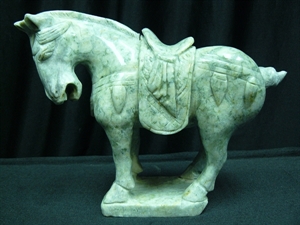 Picture of JADE SADDLED TANG HORSE (LH6B)