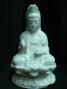 Picture of White Jade Sitting Kwanyin (WJ50)