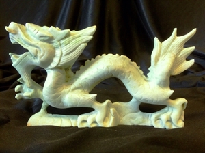 Picture of 9" Light Green Jade Dragon LH27