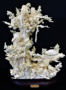 Picture of 16" Bone Goats and Monkeys Mountain (02D1)